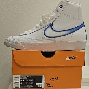 Nike Blazer Mid '77 White Blue Sneakers